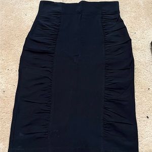 Black pencil skirt